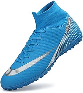 Men's Soccer Shoes Cleats Professional High-Top Breathable Can You Wear Indoor Soccer Shoes on Turf