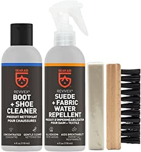 GEAR AID Revivex Suede, Nubuck and Fabric Boot and Shoe Care Kit with Protector Spray How to remove coffee stains from shoes?
