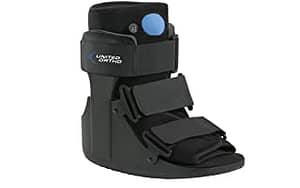 United Ortho Short Air Cam Walker Fracture Boot Fits Left or Right Large Black How long to wear a walking boot for plantar Fasciitis?