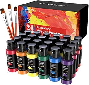 Fantastory Acrylic Paint Set, 24 Classic Colors What type of paint do you use on shoes?