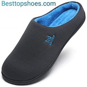 Best slippers for standing all day MqSlipper Men's Comfortable Memory Foam House Slippers Non Slip (Size:7-15)