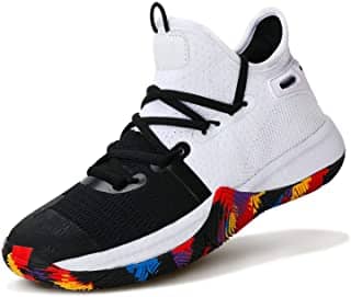 Boys Basketball Shoes Non-Slip Girls Sneakers Durable Kids Best Outdoor Basketball Shoes of all Time