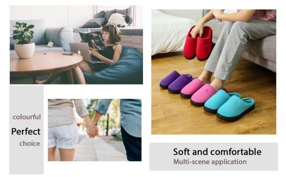 Women's and Men's Slippers Couples House Shoes Casual Comfort Memory Foam Pads with Rubber Sole 20 best slipper standing for all day