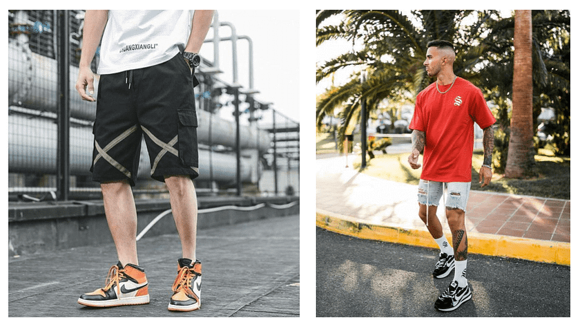 How to wear basketball shoes with shorts